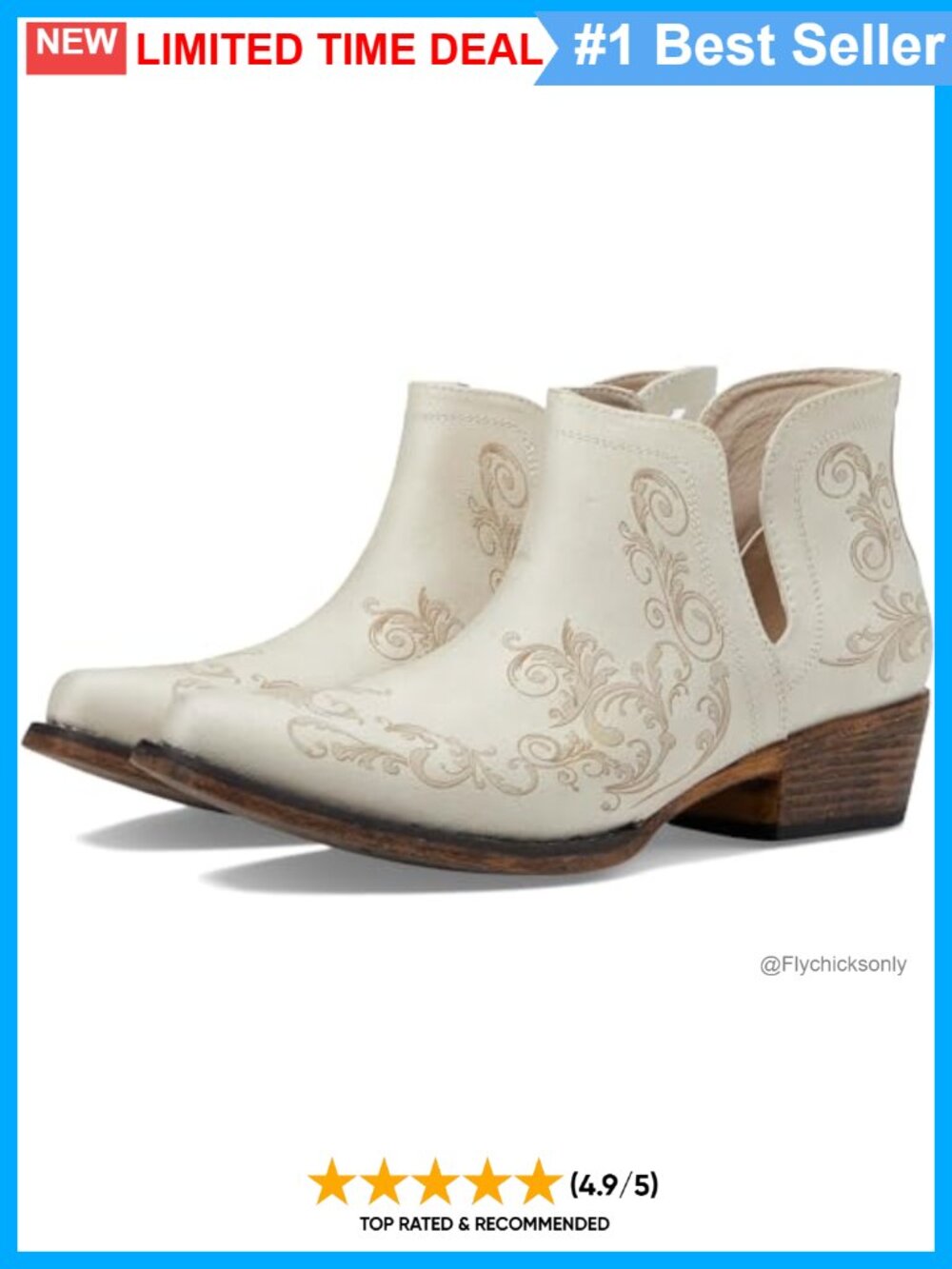 Faux Leather Laser Embossed Snip Toe Ankle Boots Casual
